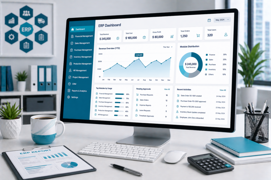 erp dashboard